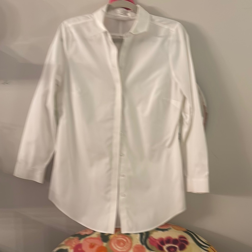 Classic White Button-Up Shirt